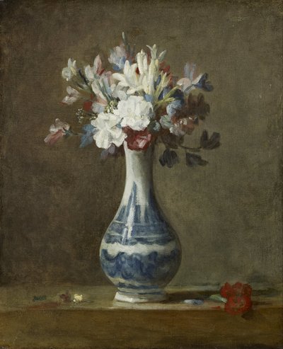 Eine Vase mit Blumen von Jean Baptiste Simeon Chardin
